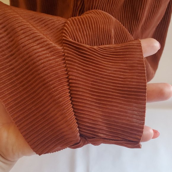 Silence & Noise Corduroy Rustic Copper Romper with Spaghetti Straps Sizes XS - Picture 4 of 16